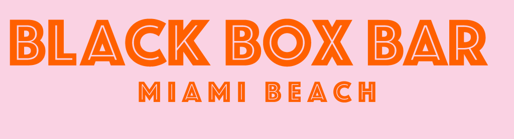 Black Box Bar Miami Beach art deco pink